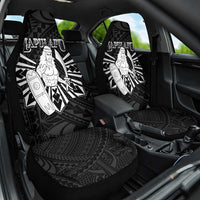 Philippines Tribal Car Seat Cover King Lapu Lapu Black Version
