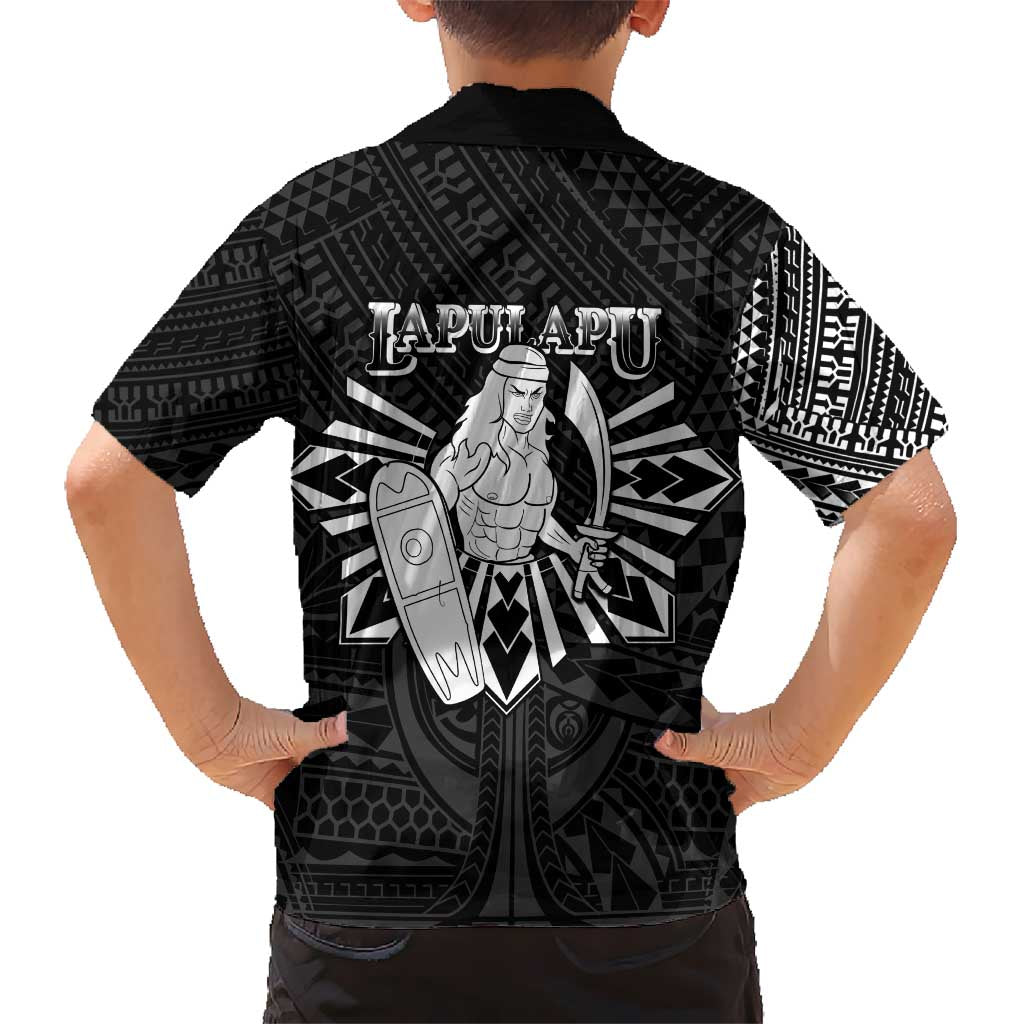 Philippines Tribal Hawaiian Shirt King Lapu Lapu Black Version
