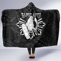 Philippines Tribal Hooded Blanket King Lapu Lapu Black Version