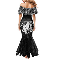 Philippines Tribal Mermaid Dress King Lapu Lapu Black Version