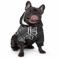 Philippines Tribal Pet Hoodie King Lapu Lapu Black Version