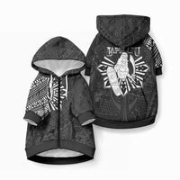 Philippines Tribal Pet Hoodie King Lapu Lapu Black Version