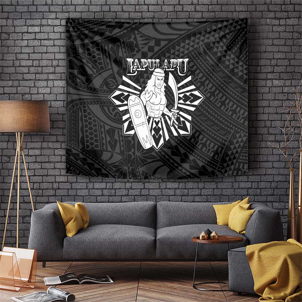 Philippines Tribal Tapestry King Lapu Lapu Black Version