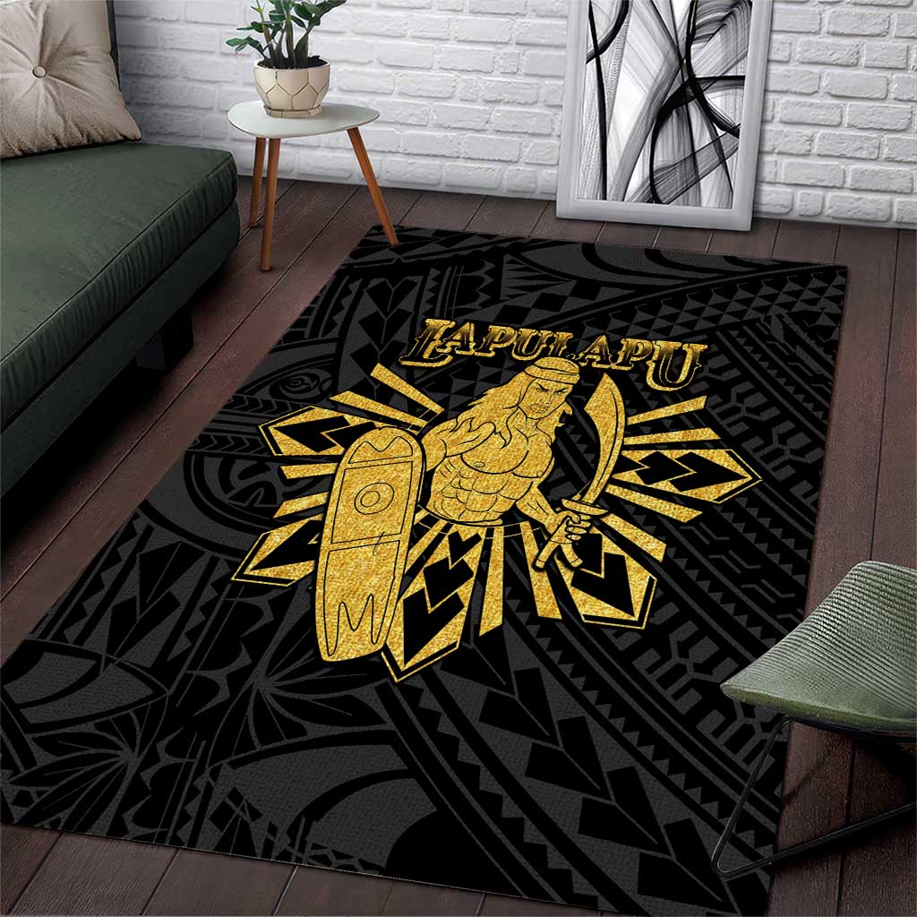 Philippines Tribal Area Rug King Lapu Lapu Gold Version