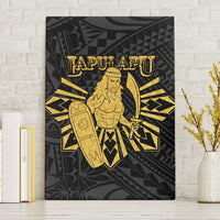 Philippines Tribal Canvas Wall Art King Lapu Lapu Gold Version