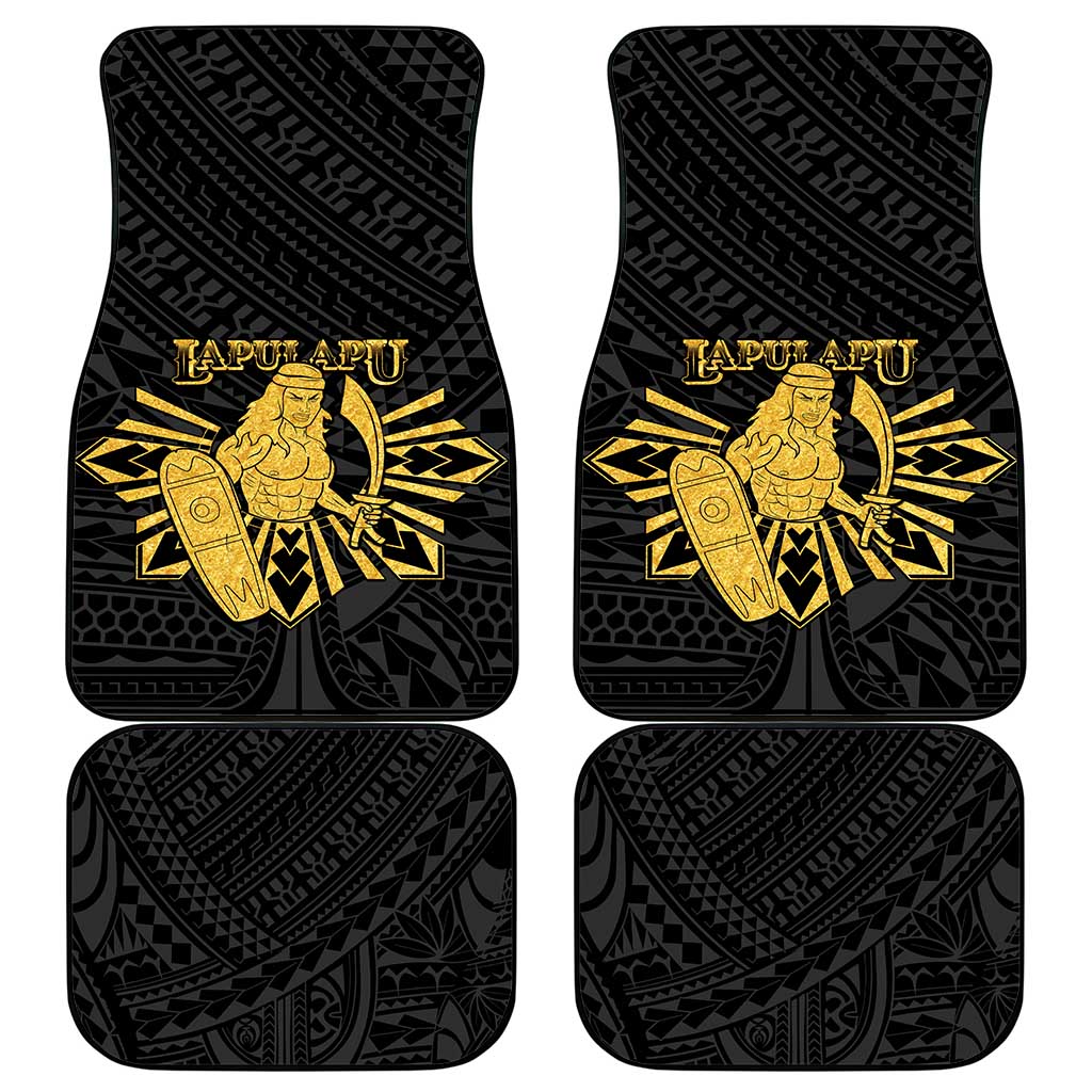 Philippines Tribal Car Mats King Lapu Lapu Gold Version