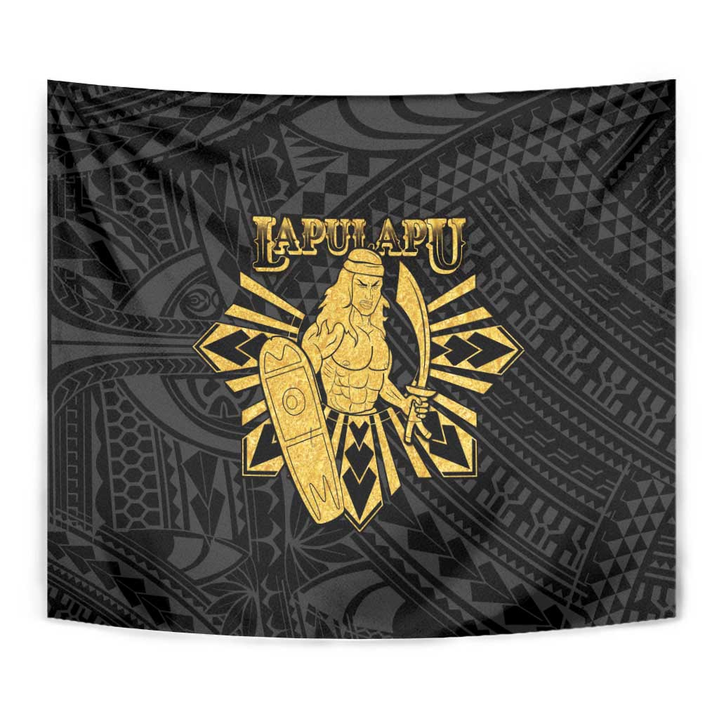 Philippines Tribal Tapestry King Lapu Lapu Gold Version