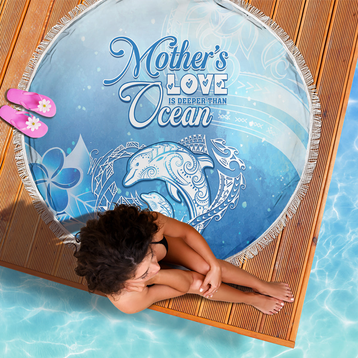 Mother's Love Is Deeper Than Ocean Beach Blanket Polynesian Style