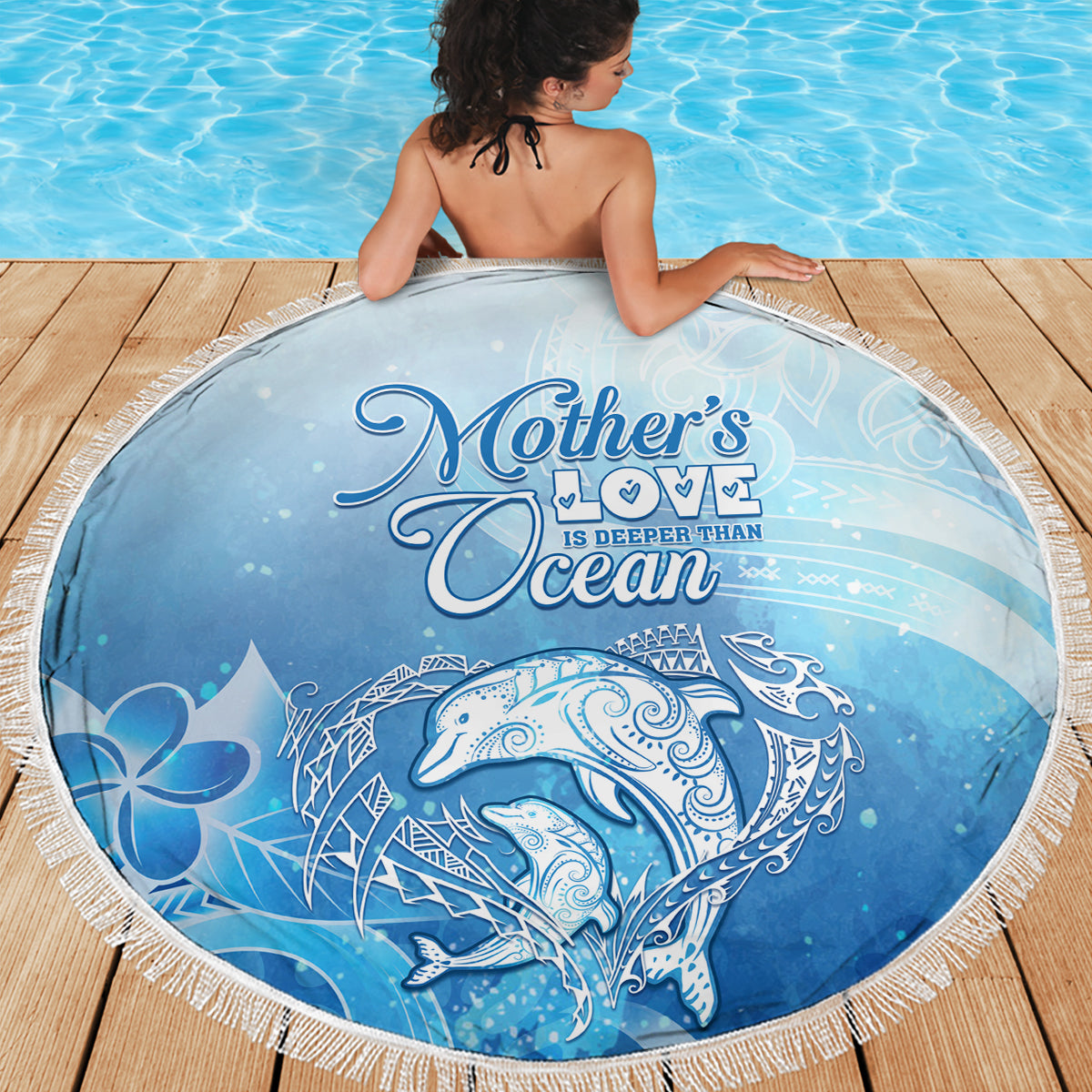 Mother's Love Is Deeper Than Ocean Beach Blanket Polynesian Style