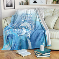 Mother's Love Is Deeper Than Ocean Blanket Polynesian Style LT05 Blue - Polynesian Pride