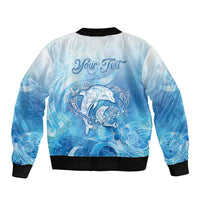 Mother's Love Is Deeper Than Ocean Bomber Jacket Polynesian Style