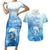 Mother's Love Is Deeper Than Ocean Couples Matching Short Sleeve Bodycon Dress and Hawaiian Shirt Polynesian Style