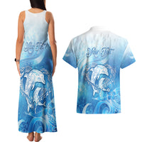Mother's Love Is Deeper Than Ocean Couples Matching Tank Maxi Dress and Hawaiian Shirt Polynesian Style LT05 - Polynesian Pride