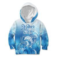 Mother's Love Is Deeper Than Ocean Kid Hoodie Polynesian Style