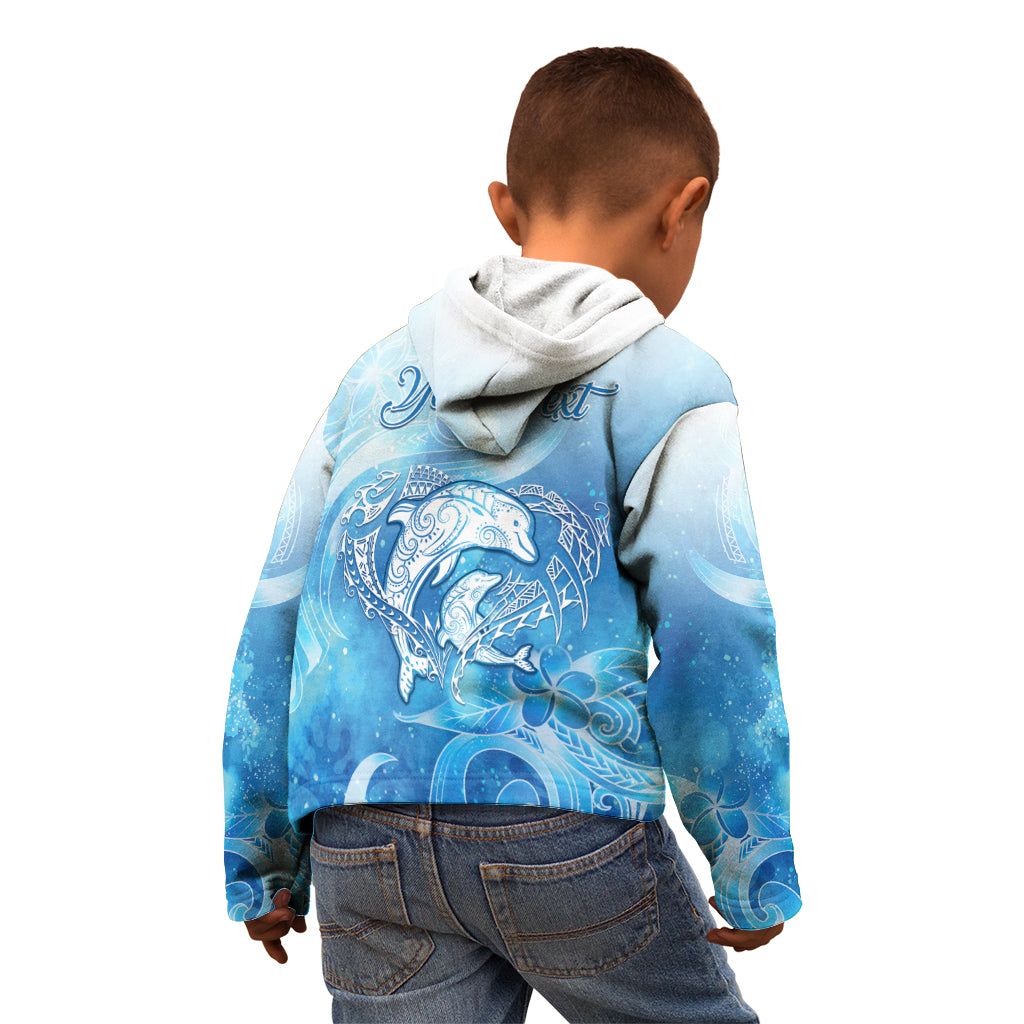 Mother's Love Is Deeper Than Ocean Kid Hoodie Polynesian Style