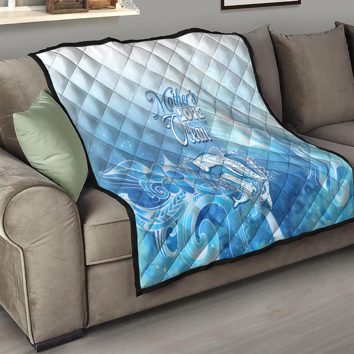 Mother's Love Is Deeper Than Ocean Quilt Polynesian Style LT05 - Polynesian Pride