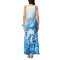 Mother's Love Is Deeper Than Ocean Tank Maxi Dress Polynesian Style