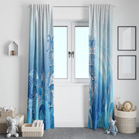 Mother's Love Is Deeper Than Ocean Window Curtain Polynesian Style