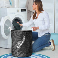New Zealand Chur Bro Laundry Basket Maori Koru With Silver Fern LT05 - Polynesian Pride