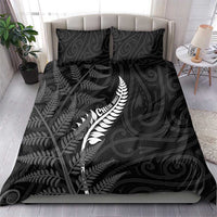 New Zealand Chur Bro Bedding Set Maori Koru With Silver Fern