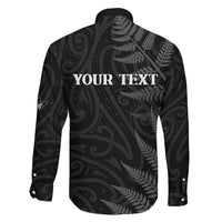 Personalised New Zealand Chur Bro Family Matching Off Shoulder Maxi Dress and Hawaiian Shirt Maori Koru With Silver Fern LT05 - Polynesian Pride