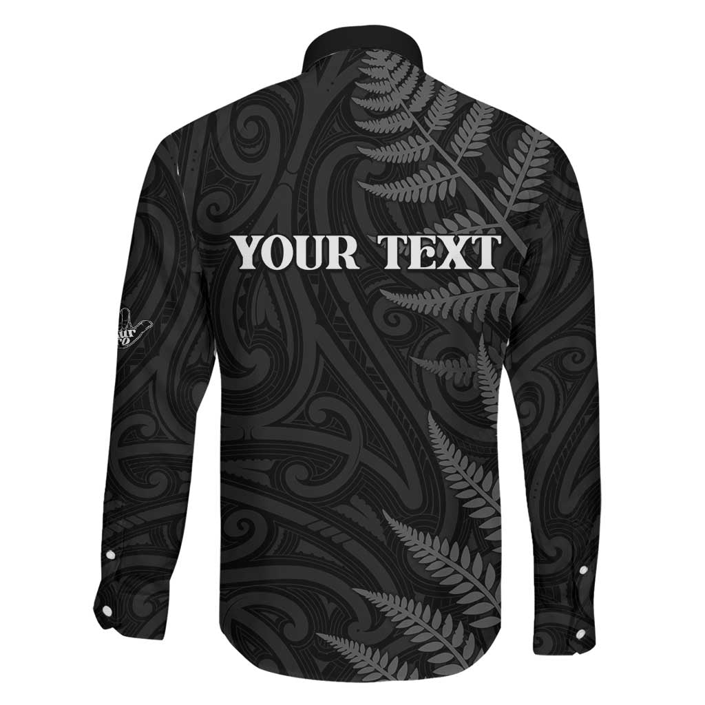 Personalised New Zealand Chur Bro Family Matching Off Shoulder Short Dress and Hawaiian Shirt Maori Koru With Silver Fern LT05 - Polynesian Pride