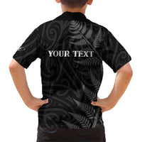 Personalised New Zealand Chur Bro Family Matching Tank Maxi Dress and Hawaiian Shirt Maori Koru With Silver Fern LT05 - Polynesian Pride