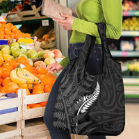 New Zealand Chur Bro Grocery Bag Maori Koru With Silver Fern LT05 - Polynesian Pride