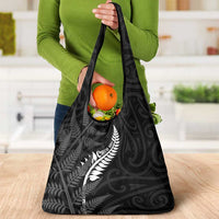 New Zealand Chur Bro Grocery Bag Maori Koru With Silver Fern LT05 - Polynesian Pride