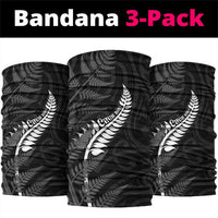 New Zealand Chur Bro Neck Gaiter Maori Koru With Silver Fern