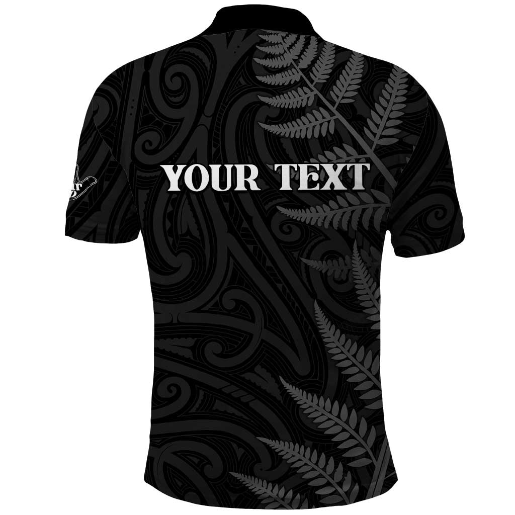 Personalised New Zealand Chur Bro Polo Shirt Maori Koru With Silver Fern LT05 - Polynesian Pride