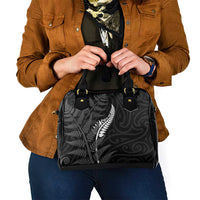 New Zealand Chur Bro Shoulder Handbag Maori Koru With Silver Fern LT05 - Polynesian Pride