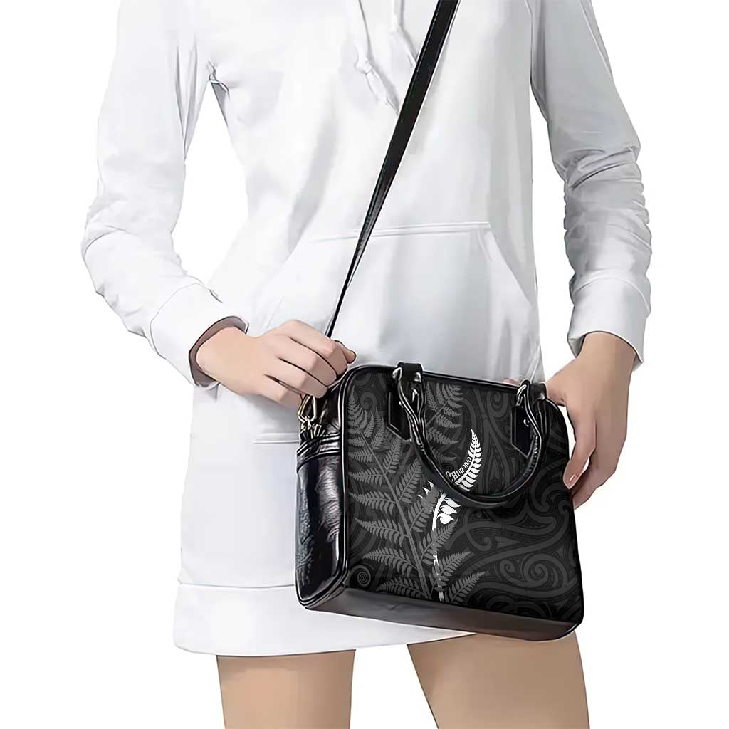 New Zealand Chur Bro Shoulder Handbag Maori Koru With Silver Fern LT05 - Polynesian Pride