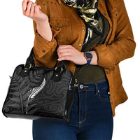 New Zealand Chur Bro Shoulder Handbag Maori Koru With Silver Fern LT05 - Polynesian Pride