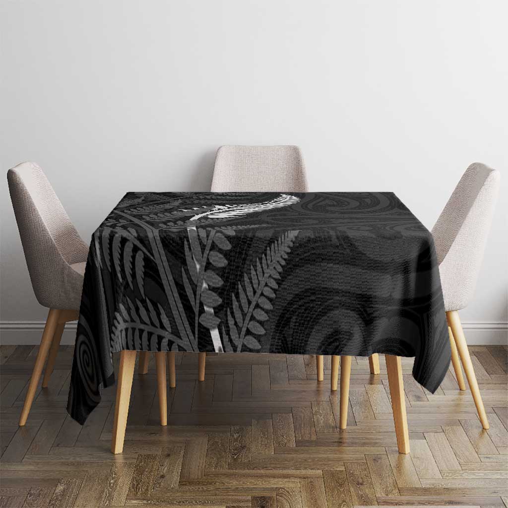 New Zealand Chur Bro Tablecloth Maori Koru With Silver Fern
