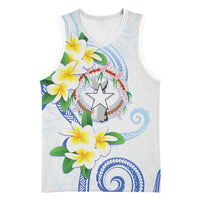 Northern Mariana Islands Chamorro Basketball Jersey Plumeria Curves Style White Version LT05 Unisex White - Polynesian Pride