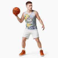 Northern Mariana Islands Chamorro Basketball Jersey Plumeria Curves Style White Version LT05 - Polynesian Pride