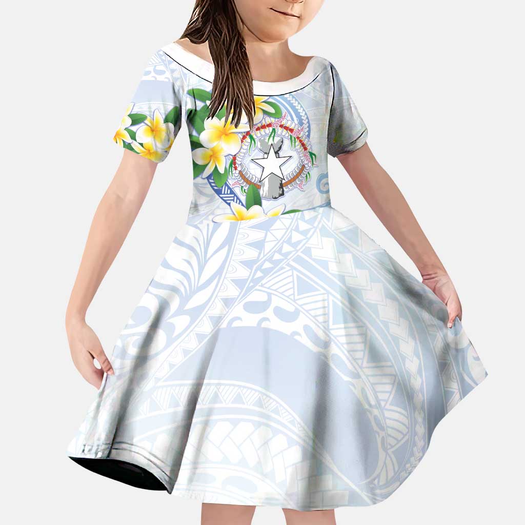 Northern Mariana Islands Chamorro Family Matching Summer Maxi Dress and Hawaiian Shirt Plumeria Curves Style White Version