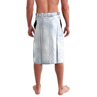 Northern Mariana Islands Chamorro Lavalava Plumeria Curves Style White Version