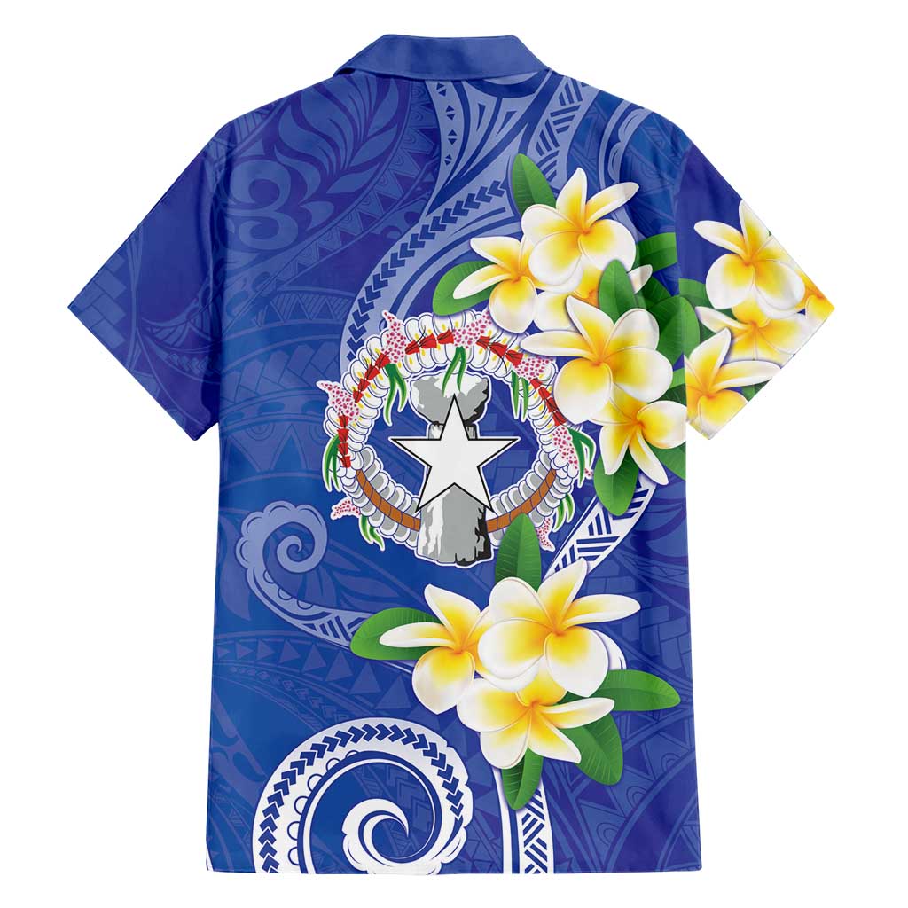 Northern Mariana Islands Chamorro Family Matching Tank Maxi Dress and Hawaiian Shirt Plumeria Curves Style Navy Version