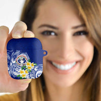 Northern Mariana Islands AirPods Case Polynesian Pattern With Frangipani