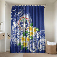 Northern Mariana Islands Bathroom Set Polynesian Pattern With Frangipani