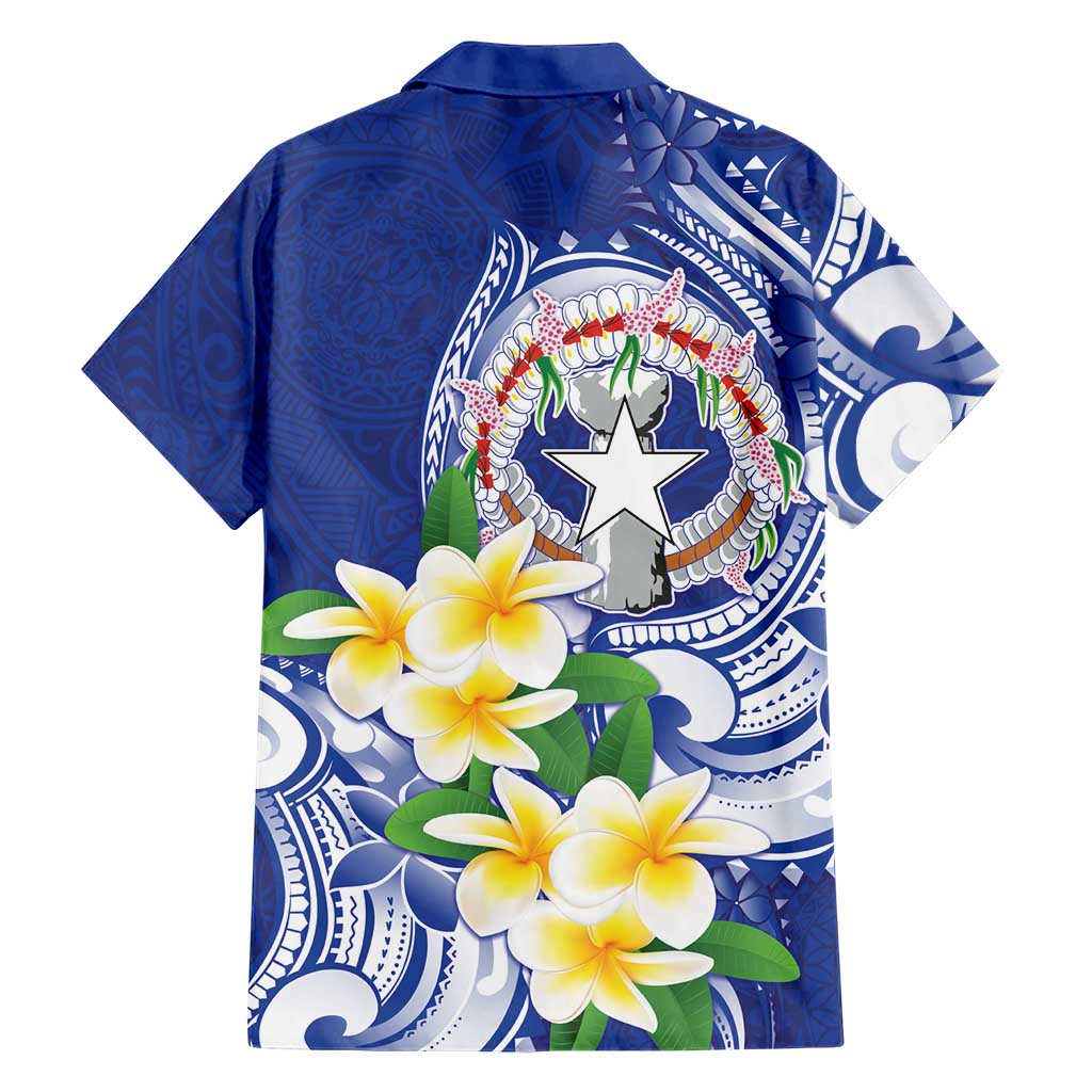 Northern Mariana Islands Family Matching Off The Shoulder Long Sleeve Dress and Hawaiian Shirt Polynesian Pattern With Frangipani LT05 - Polynesian Pride