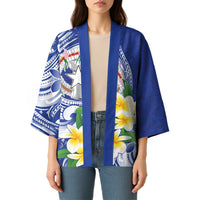 Northern Mariana Islands Kimono Polynesian Pattern With Frangipani