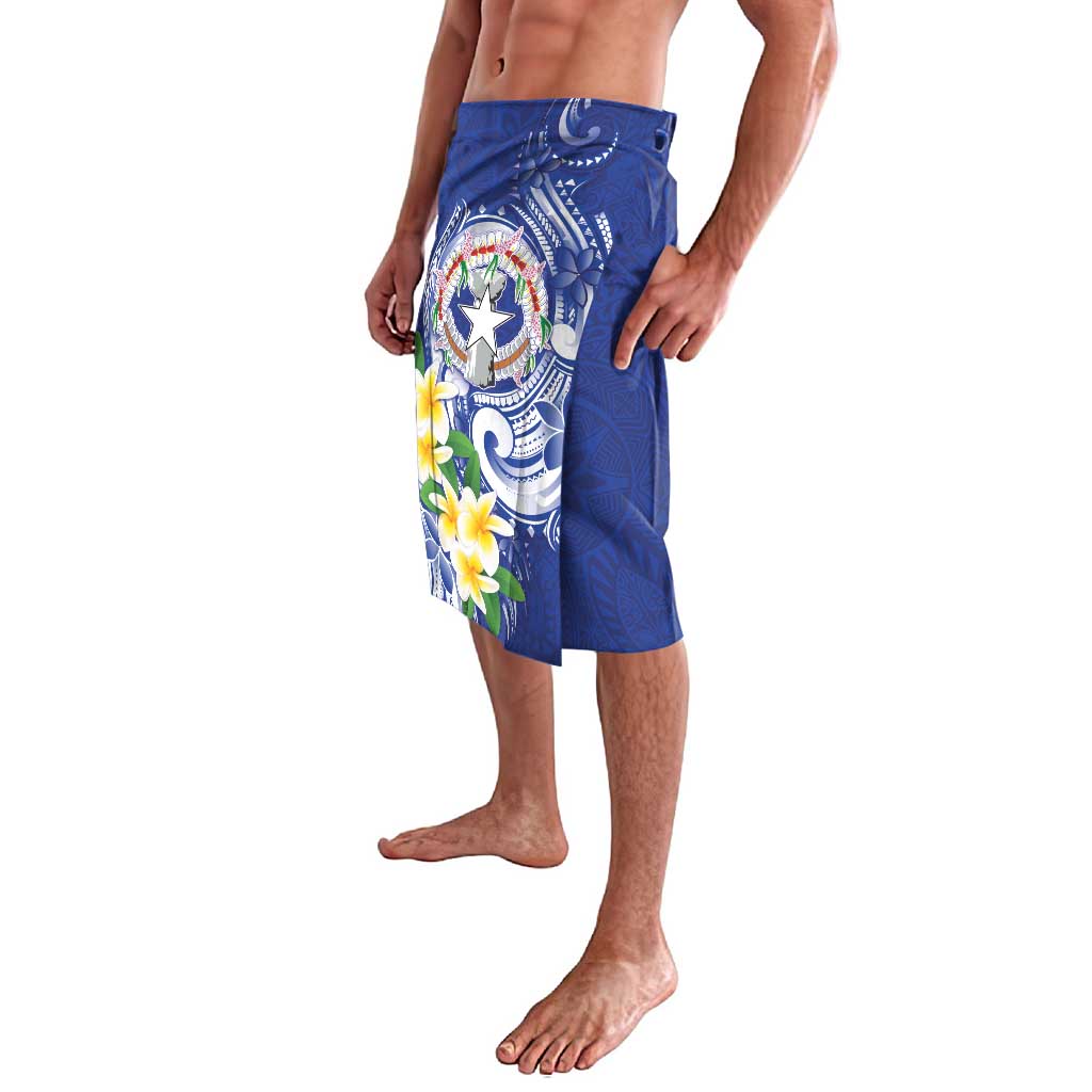 Northern Mariana Islands Lavalava Polynesian Pattern With Frangipani