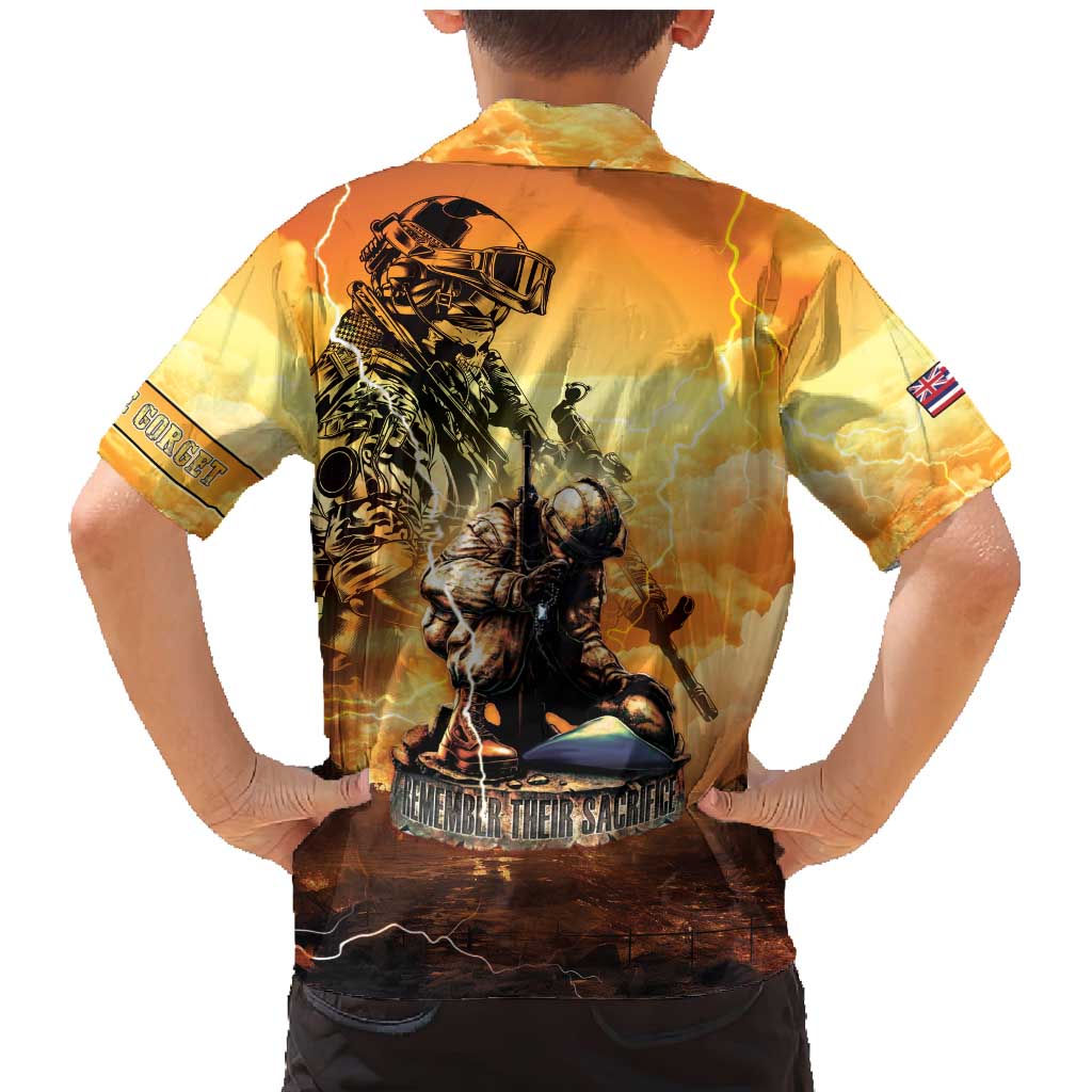 Hawaii Memorial Day Family Matching Mermaid Dress and Hawaiian Shirt Remember Their Sacrifice LT05 - Polynesian Pride