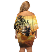 Hawaii Memorial Day Family Matching Off Shoulder Short Dress and Hawaiian Shirt Remember Their Sacrifice LT05 - Polynesian Pride