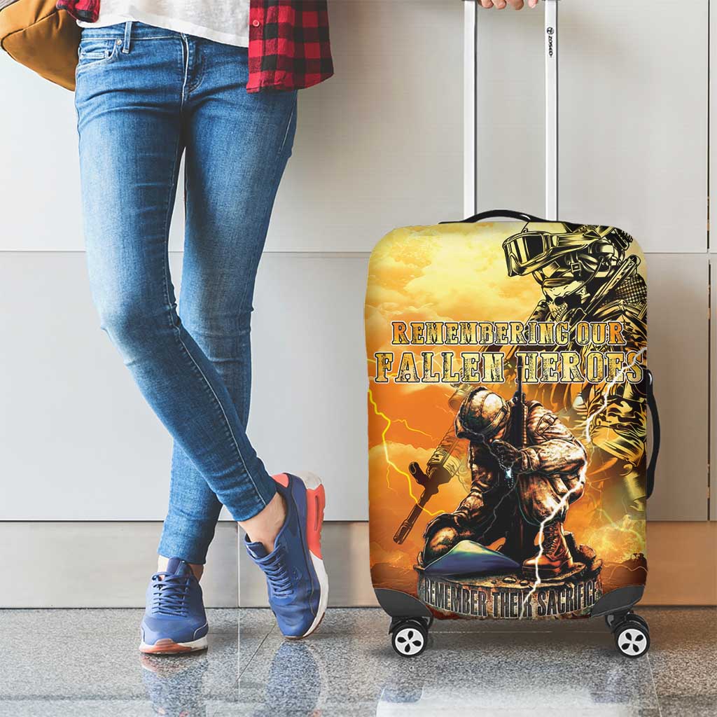 Hawaii Memorial Day Luggage Cover Remember Their Sacrifice