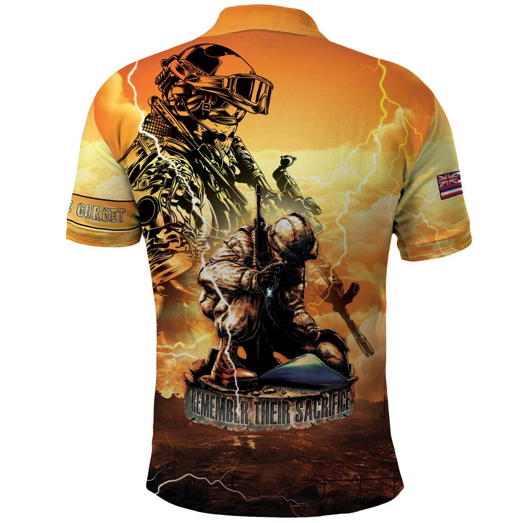 Hawaii Memorial Day Polo Shirt Remember Their Sacrifice
