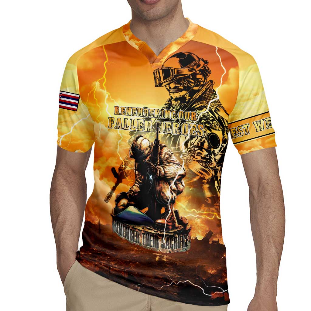 Hawaii Memorial Day Rugby Jersey Remember Their Sacrifice LT05 - Polynesian Pride